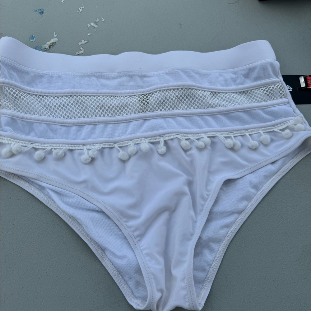 White Swim Bottom XL